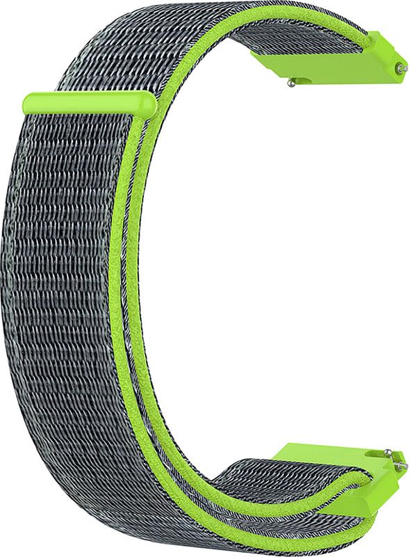 ACM Watch Strap Nylon Loop for Moto 360 Gen2 42mm Smartwatch Belt Green Smart Watch Strap  (Green)