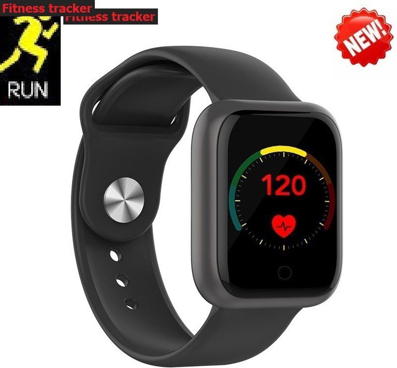 jorugo S1203 (D20) PLUS MULT FACES SLEEP TRACKER SMART WATCH BLACK(PACK OF 1) Smartwatch  (Black Strap, free)