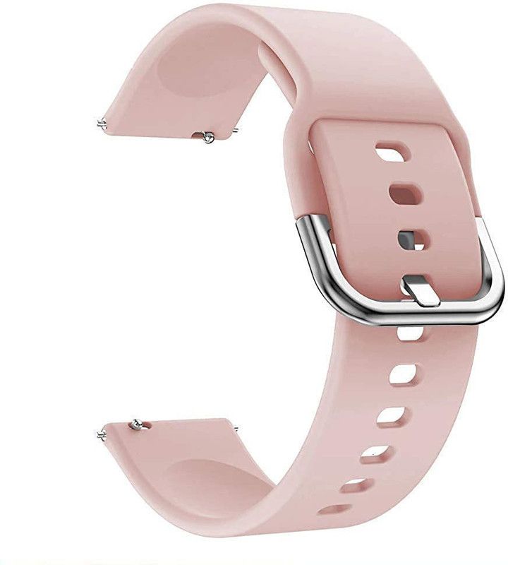 AOnes 22mm Silicone Belt Watch Strap for Fire-Boltt Ninja Call 2 Bsw025 Smart Watch Strap  (Pink)