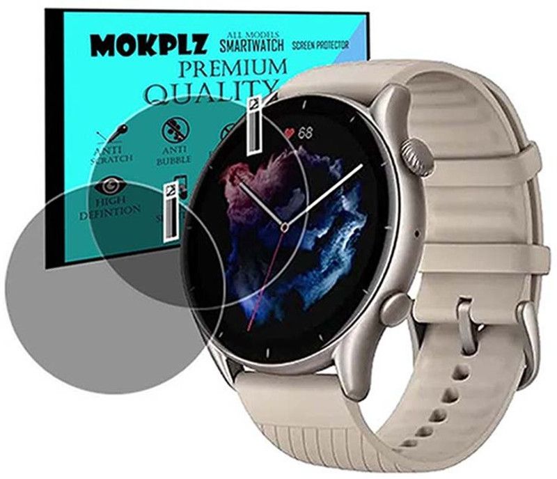 MOKPLZ Screen Guard for AMAZFIT GTR MINI SMARTWATCH  (Pack of 2)
