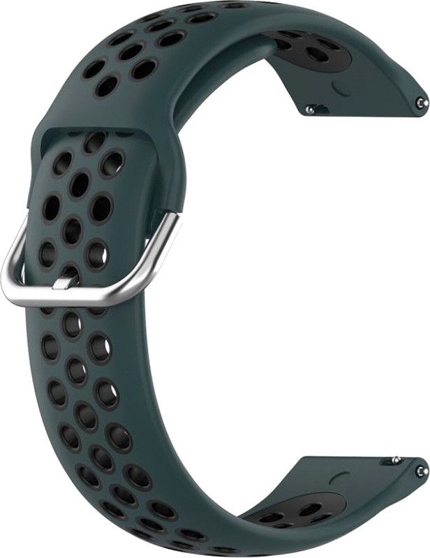 ACM Watch Strap Belt for Gizmore Gizfit Blaze Pro Smartwatch Band Turquoise & Black Smart Watch Strap  (Mullti Color)