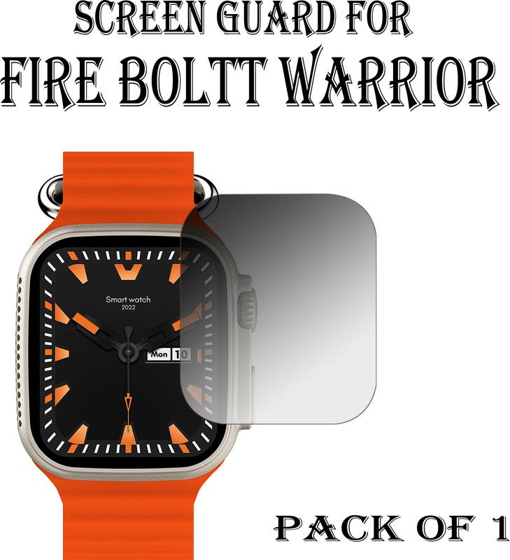 ejzatex Edge To Edge Screen Guard for FIRE BOLTT WARRIOR SMARTWATCH  (Pack of 1)