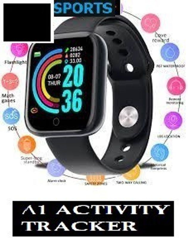 BYDYE SH-MA_NOV-Y68_2954 Smartwatch  (Black Strap, Free)
