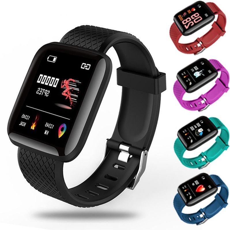 Bymaya AHFE_ID 116 Pro Smartwatch For Unisex Black Only With Fitness Tracker Smartwatch  (Black Strap, Free)