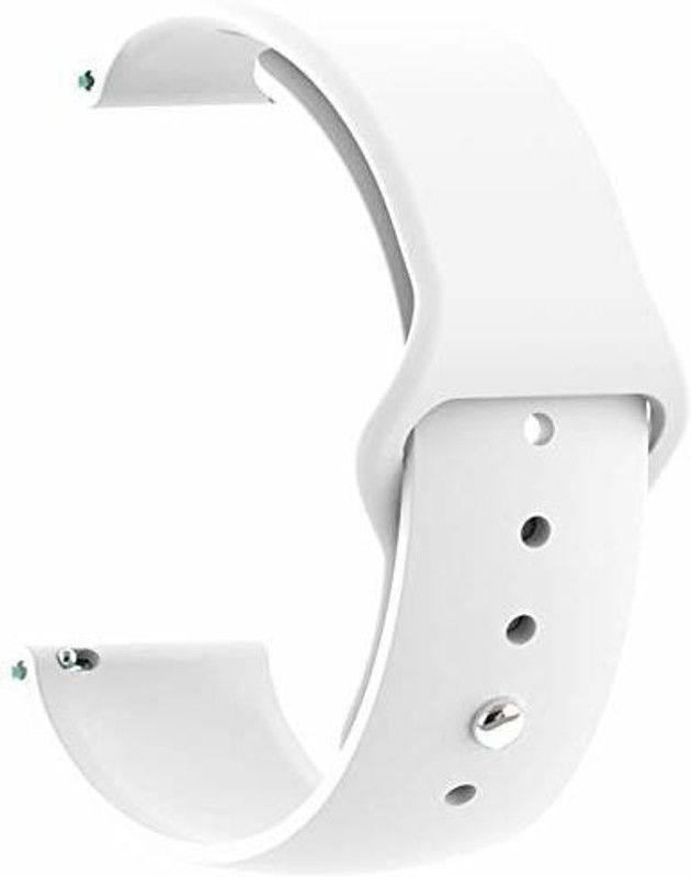 AOnes 20mm Silicone Belt Watch Strap Compatible for Microfit Pro Smart Watch Strap  (White)