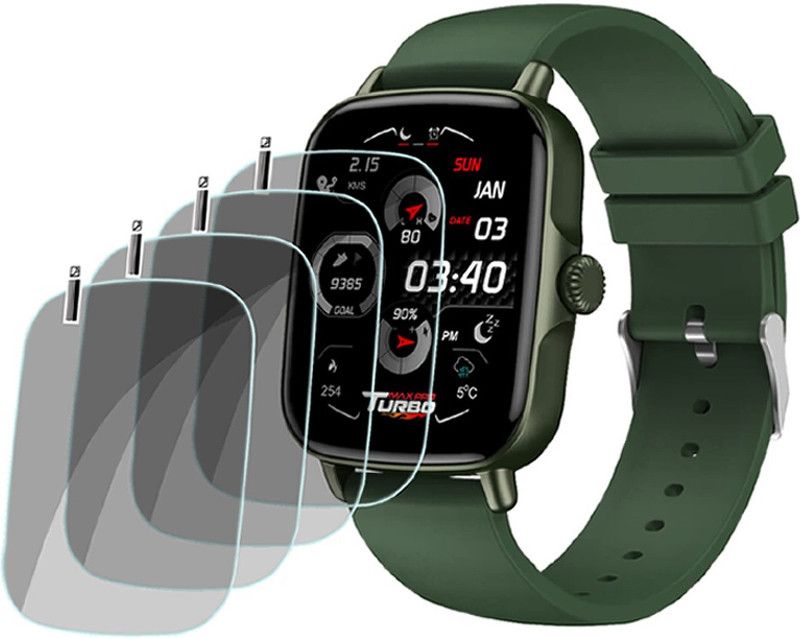 XAZE Screen Guard for Maxima Max Pro Turbo Smartwatch  (Pack of 4)