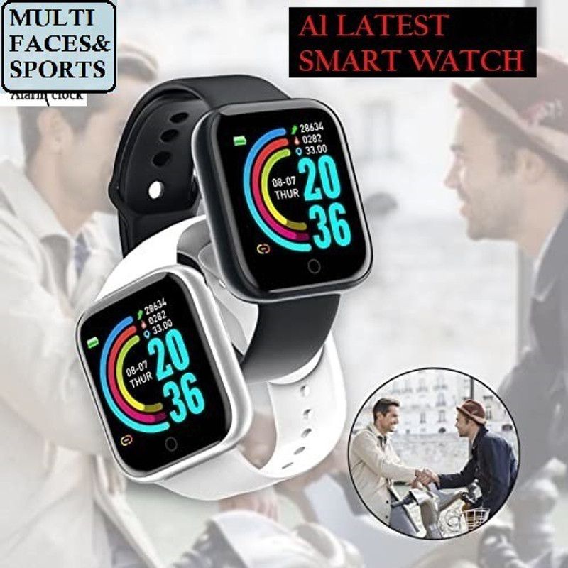 Bashaam OP1481_D20 ULTRA FITNESS TRACKER MULTI SPORTS SMART WATCH BLACK(PACK OF 1) Smartwatch  (Black Strap, free)