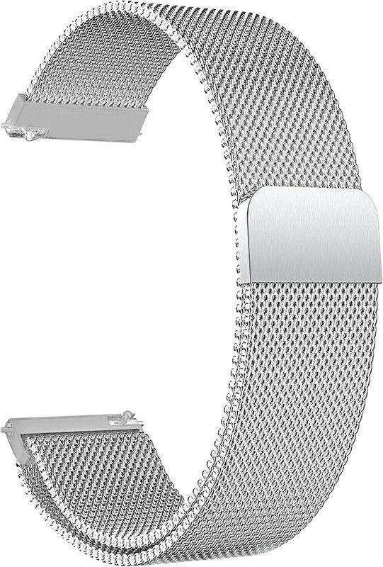 ACM Watch Strap Magnetic for Eonz Nl03 Smartwatch Belt Band Silver Smart Watch Strap  (Silver)