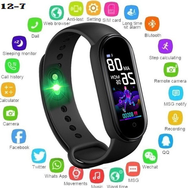 Bashaam J10(m5) ULTRA MULTI FACES STEP COUNT Bluetooth smartband Black(pack of 1) Smartwatch  (Black Strap, free)