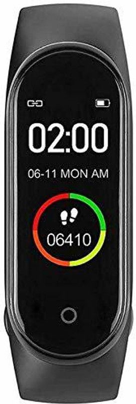 S3PM Technology M4 Bluetooth Fitness Smart Band  (Black Strap, Size : FREE)