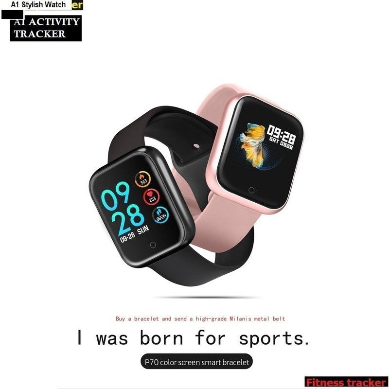 Jocoto S681 D20_PLUSFITNESS TRACKER MULTI SPORTS SMART WATCH BLACK(PACK OF 1) Smartwatch  (Black Strap, Free)
