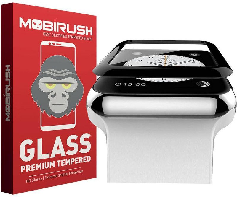 MOBIRUSH Tempered Glass Guard for Apple iWatch 42mm Series 2  (Pack of 1)