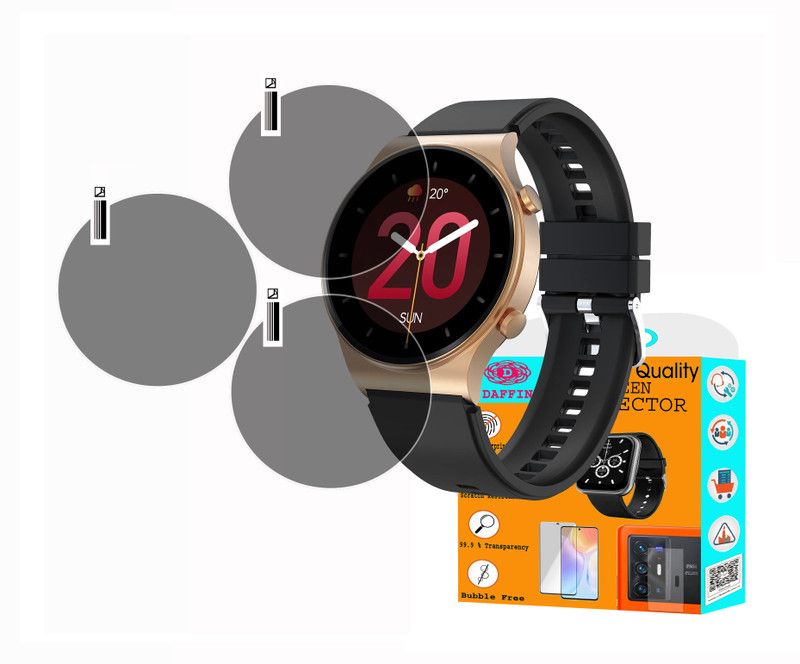 daffin Screen Guard for Fire-Boltt 360 Pro Smartwatch .  (Pack of 3)