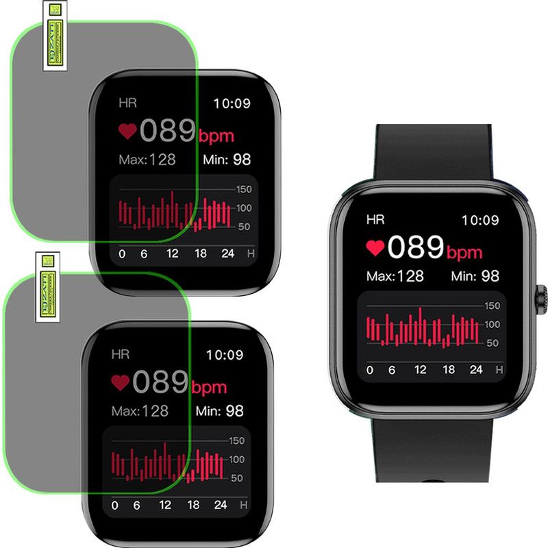 EJZATI Screen Guard for Fire-Boltt Ninja Call 2 smartwatch screen tempered  (Pack of 2)