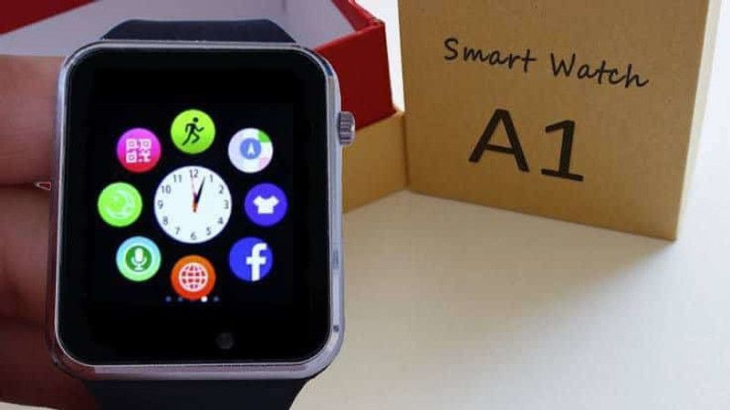 NKL Smart Android Watch 076 Sim and Memory Card Supported With Camera Smartwatch Smartwatch  (Black Strap, FREE)