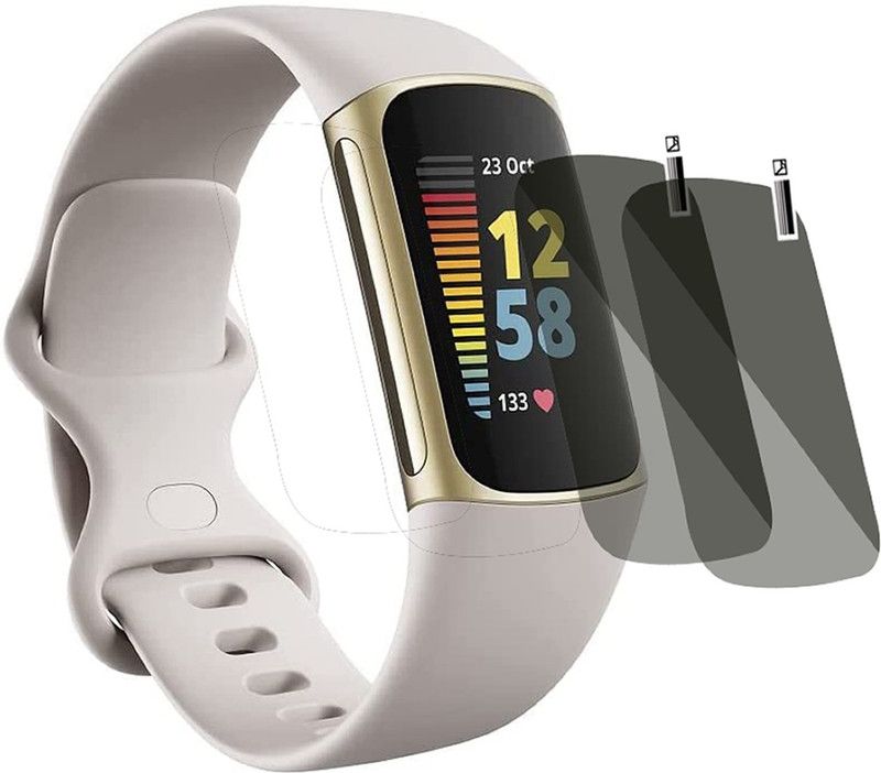 XAZE Screen Guard for FITBIT CHARGE 5 SMART BAND screen guard  (Pack of 2)