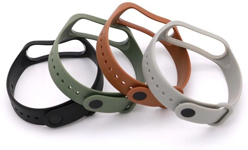 Jape Combo pack of 4 Silicone Straps for models Xiaomi Mi Band 4 and Mi Band 3, with Diamond design and colors (Device not included) Smart Band Strap (Mullti Color) Smart Band Strap  (Mullti Color)