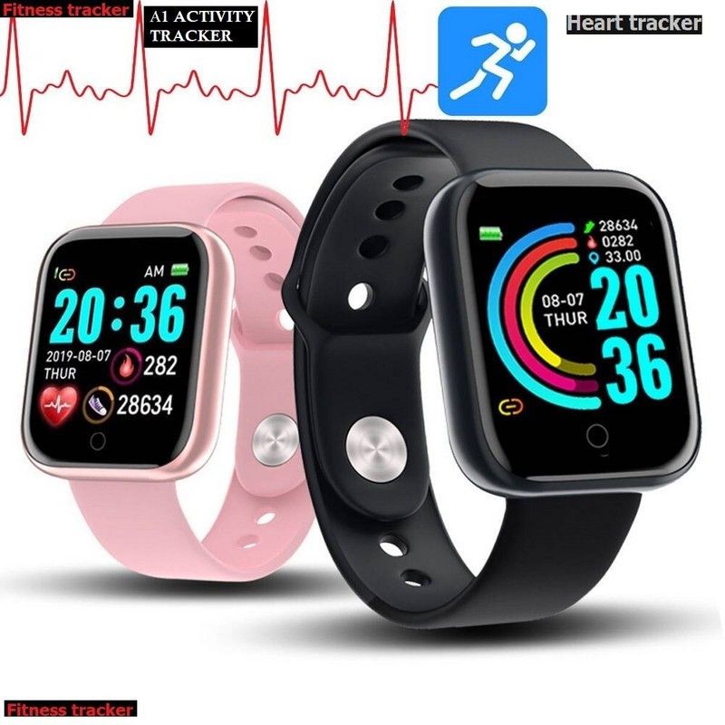 Bashaam OP1930_D20 MAX ACTIVITY TRACKER SLEEP MODE SMART WATCH BLACK(PACK OF 1) Smartwatch  (Black Strap, free)