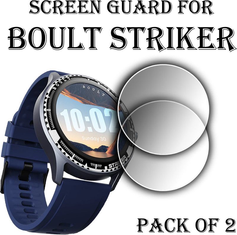 EJZATI Edge To Edge Screen Guard for BOULT STRIKER SMARTWATCH  (Pack of 2)
