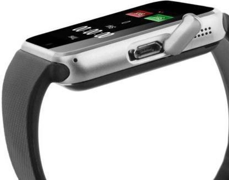 NKL Smart Android Watch 055 Sim and Memory Card Supported With Camera Smartwatch Smartwatch  (Black Strap, FREE)