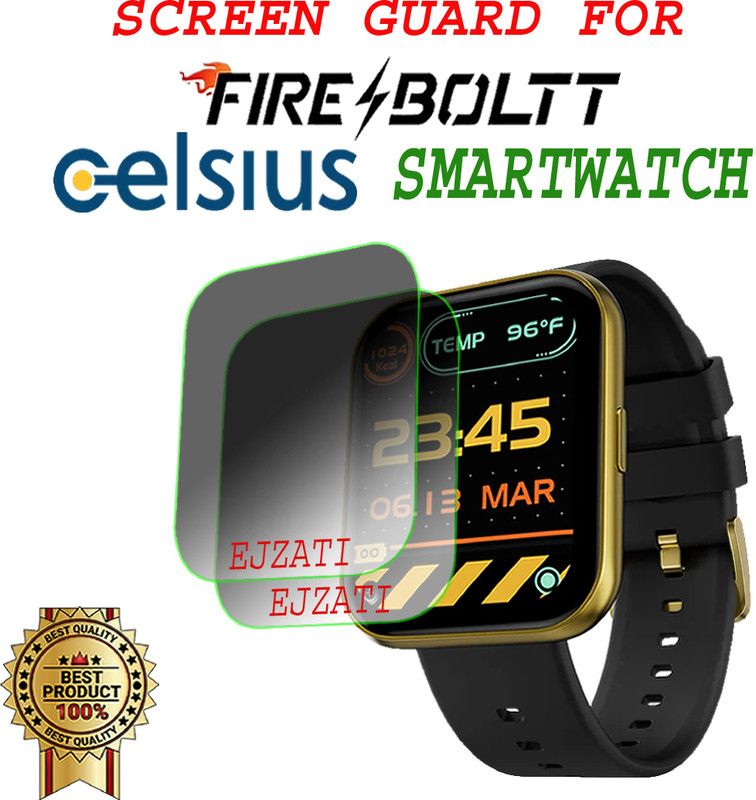 EJZATI Screen Guard for FIRE BOLTT CELSIUS SMARTWATCH  (Pack of 2)