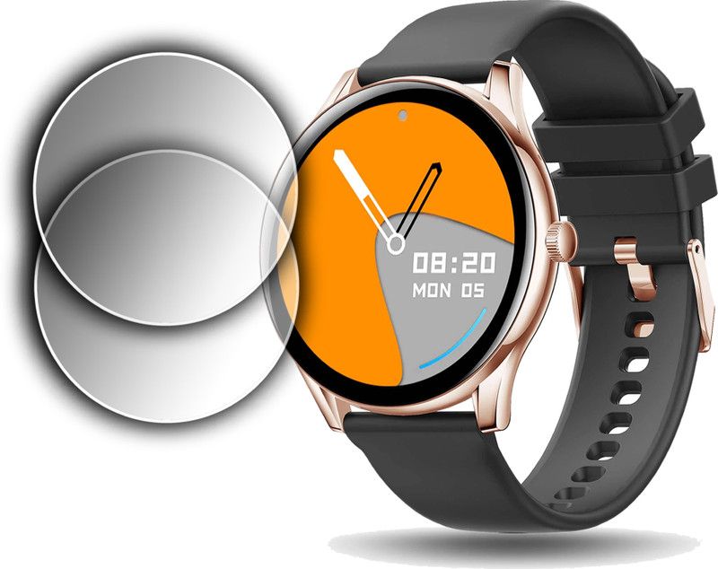 ejzatex Edge To Edge Screen Guard for PEBBLE COSMOS BOLD SMARTWATCH  (Pack of 2)