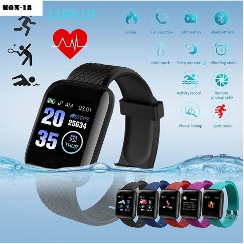 jorugo A91(ID116) MULTI SPORTS STEP COUNT SMART WATCH(PACK OF 1)(PACK OF 1) Smartwatch  (Black Strap, free)