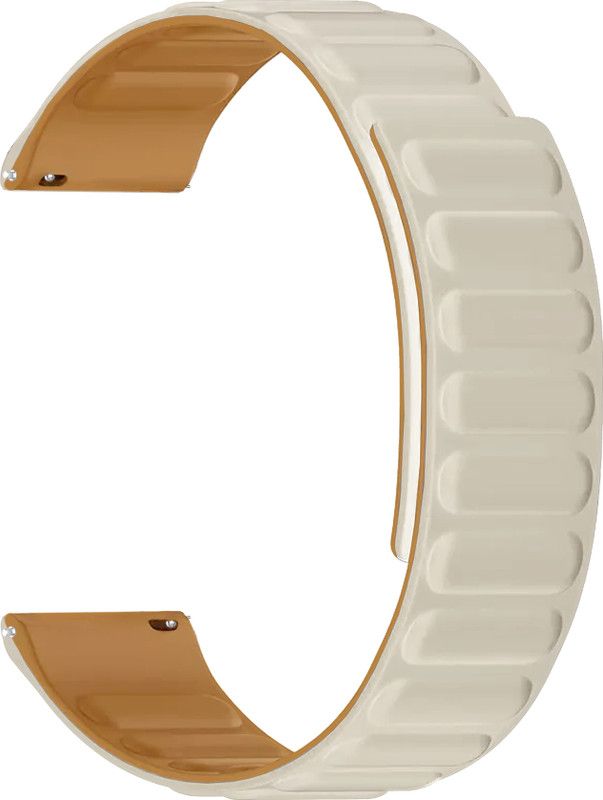 ACM Watch Strap Magnetic Loop for Zebronics Zeb-Fit3220ch Smartwatch Belt Band White Smart Watch Strap  (White)