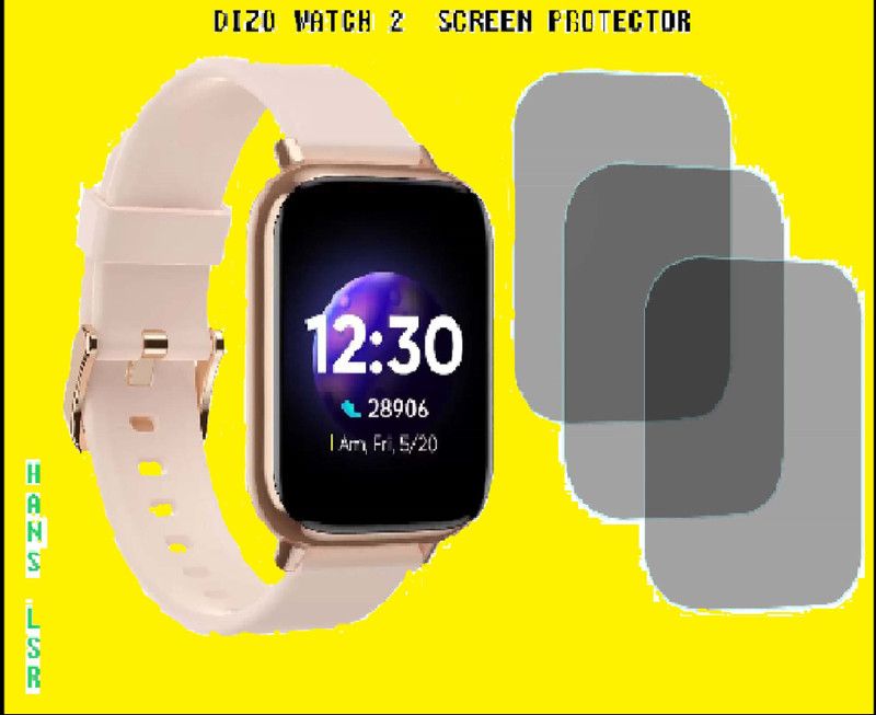 HANS LSR Screen Guard for DIZO WATCH 2  (Pack of 3)