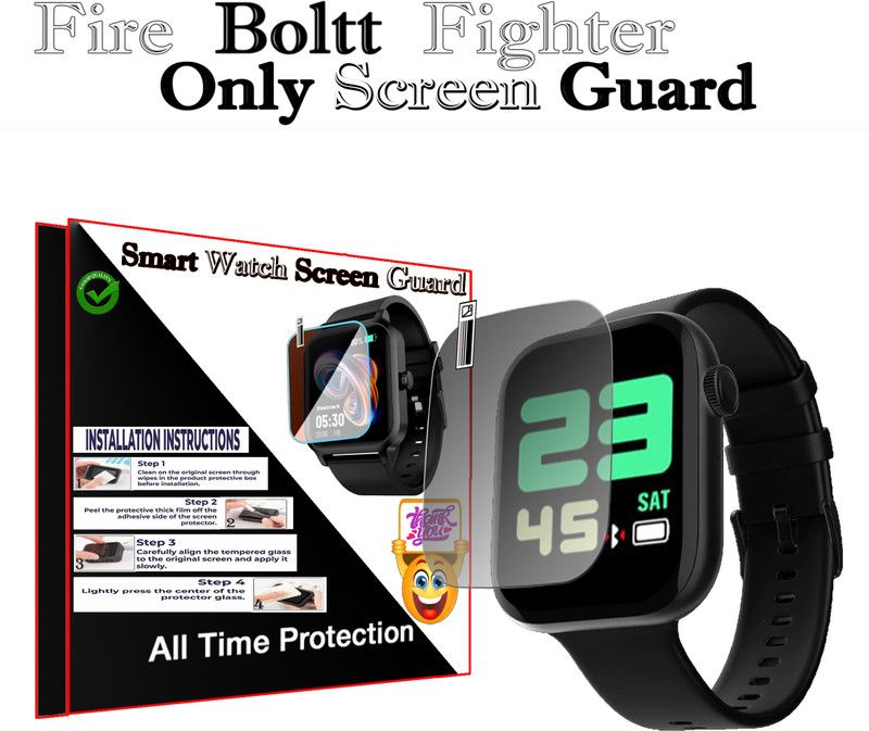 HIDEOUS Screen Guard for Fire Boltt Fighter  (Pack of 1)