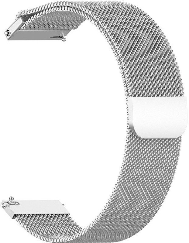 AOnes Magnetic Loop Watch Strap for Amazfit Gts 4 Smart Watch Strap  (Silver)