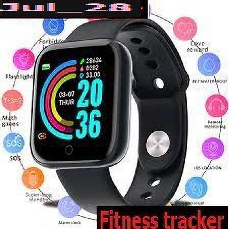 Jocoto S917 (D20) ULTRA MULTI SPORTS FITNESS TRACKER SMART WATCH BLACK(PACK OF 1) Smartwatch  (Black Strap, free)