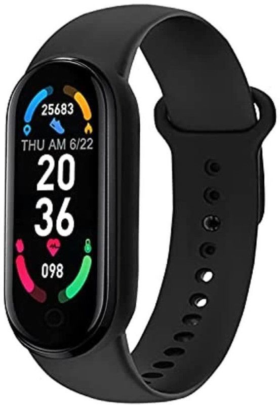 BIGTEK A58_M6 ULTRA Sleep Monitor, Activity Tracker smart band (pack of 1)  (Black Strap, Size : FREE)