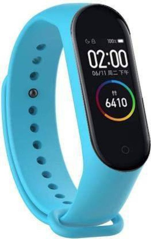 CHG M4 Bluetooth Smart Band  (SKY BLUE Strap, Size : FREE)