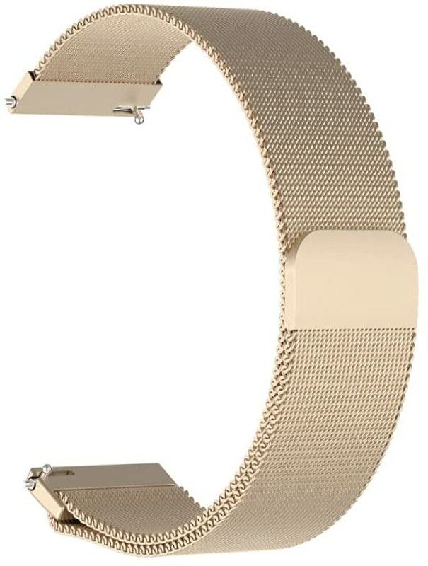 Melfo Magnetic Chain Compatible with Pebble Pace Smart Watch Strap  (Gold)