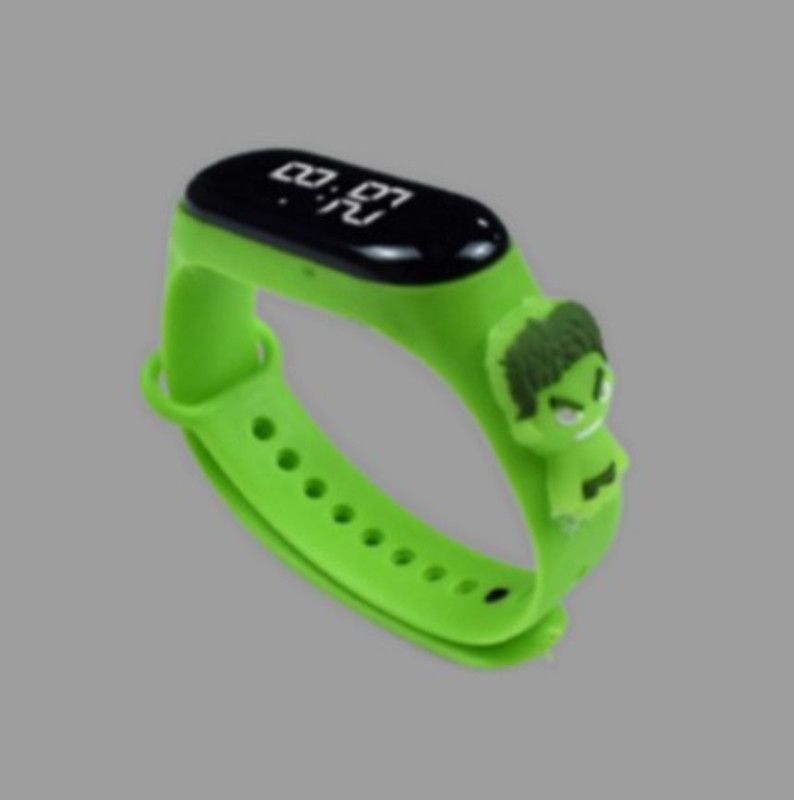 MindsArt HULK SMART LATEST LOOK SMART BAND  (Green Strap, Size : FREE)