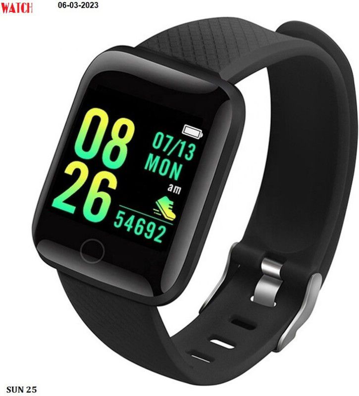Bashaam S2929 ID116- LATEST FITNESS TRACKER MULTI FACES SMART WATCHBLACK(PACK OF 1) Smartwatch  (Black Strap, Free)