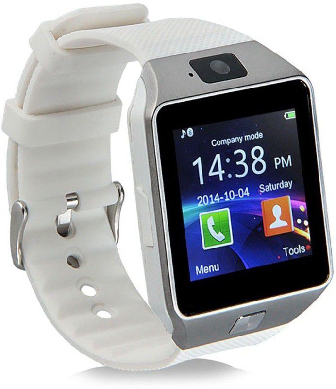 Shan SHN- DZ09-415 phone Smartwatch  (White Strap, Regular)