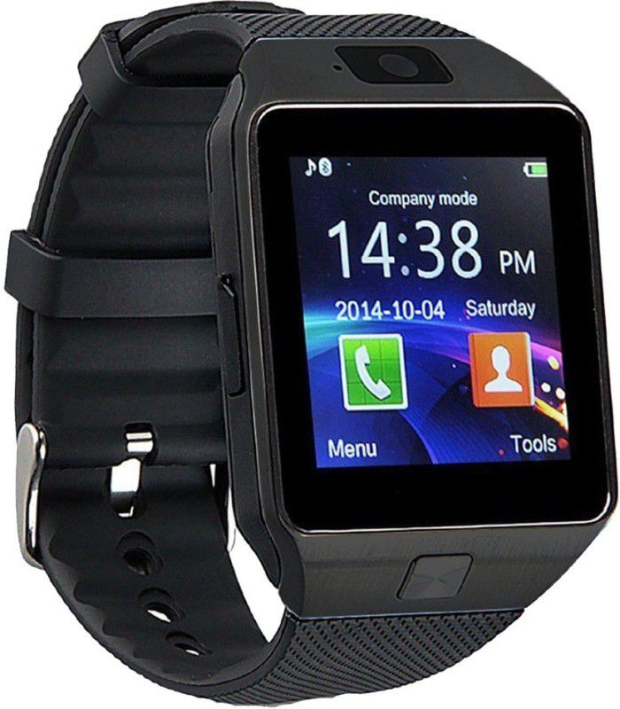 WOKIT WKT- DZ09-330 phone Smartwatch  (Black Strap, Regular)