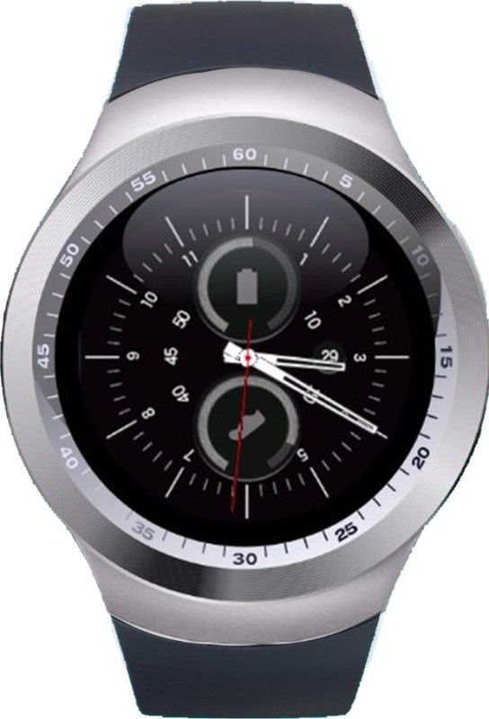 WDS MED Y1-303 Fitness Smartwatch  (Black Strap, Regular)