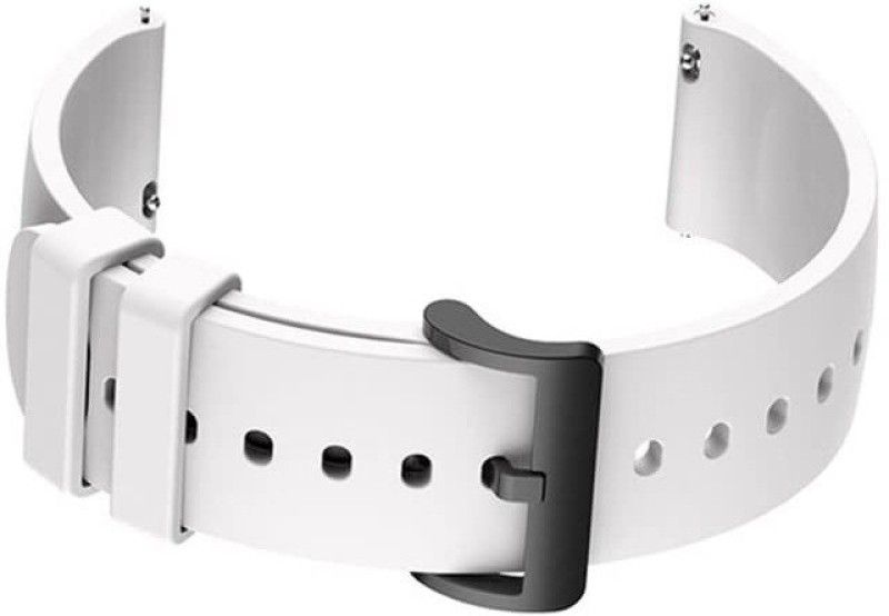 ankSONline Soft Silicone Strap Suitable for Amazefit Bip, Bip S, Bip U, Bip U Pro Smart Watch Strap  (White)