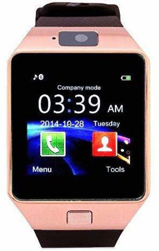KOHINOOR DZ09 phone Smartwatch  (Brown Strap, FREE)