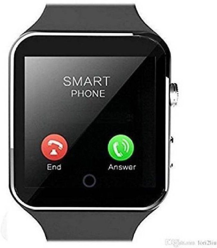 TinyTales A1 phone Silver Smartwatch Smartwatch  (Black Strap, Free)