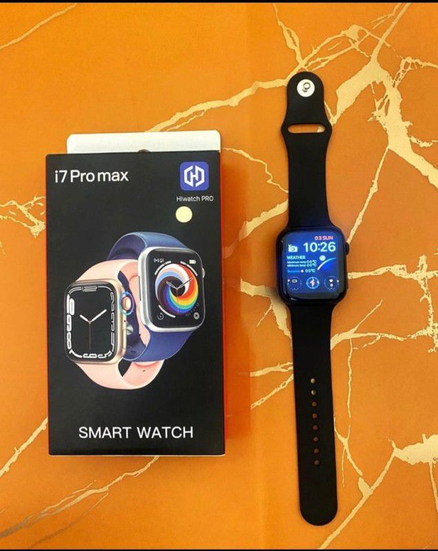 FIT PRO i7 pro max (BLACK) Smartwatch  (Black Strap, free size)