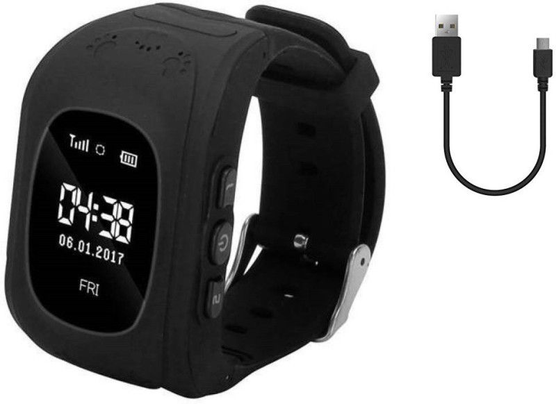 Benison India Shopping Q-50-Type-(18) Notifier Smartwatch  (Black Strap, Free Size)