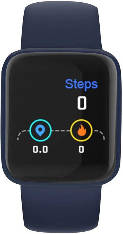 JYC D20 Touchscreen Smart Watch Bluetooth Smartwatch with Heart Rate Sensor Smartwatch  (Blue Strap, FREE SIZE)