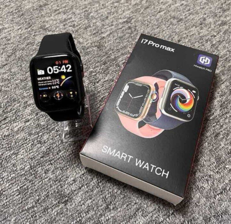 Raysx 4G I7 Pro Max Watchphone OP.PO Smartwatch  (Black Strap, Free)