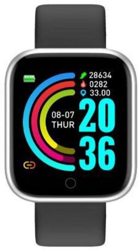 GUGGU EBN_198F_Y68 Fitness band  (Black Strap, Size : Free Size)