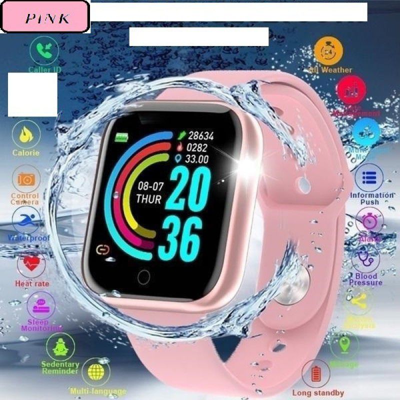 Bashaam B321_D20 PLUS SLEEP MODE ACTIVITY TRACKER SAMRT WATCH PINK(PACK OF 1) Smartwatch  (Pink Strap, Free)