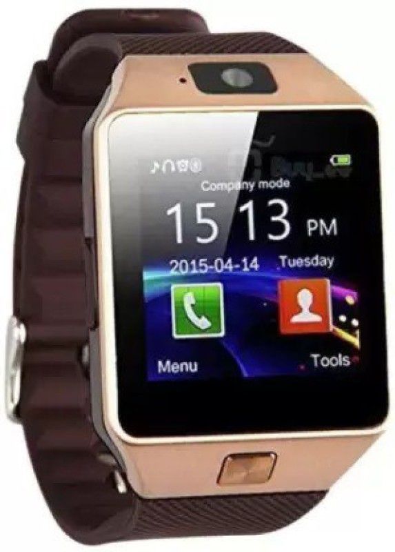 Tech Beast DZ09 Smartwatch Smartwatch (Gold Strap, Free Size) Smartwatch  (Gold Strap, X)